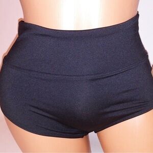 Victoria’s Secret High-Waisted Black Women's Swim to Gym Shorts